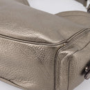PRADA Shoulder Bag Leather Silver BR3353 Auth am12759V-15