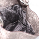 PRADA Shoulder Bag Leather Silver BR3353 Auth am12759V-19