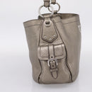 PRADA Shoulder Bag Leather Silver BR3353 Auth am12759V-3