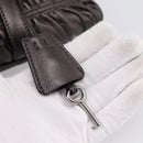 PRADA Ready Lock Tote Bag Nappa Leather Gray Silver Auth am12760M-10