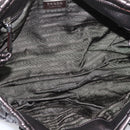 PRADA Ready Lock Tote Bag Nappa Leather Gray Silver Auth am12760M-11