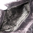 PRADA Ready Lock Tote Bag Nappa Leather Gray Silver Auth am12760M-23