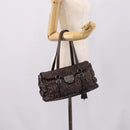 PRADA Ready Lock Tote Bag Nappa Leather Gray Silver Auth am12760M-24