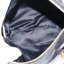 Miu Miu Side Ribbon Hand Bag Leather 2way Black Gold Auth am12763M-19