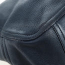 Miu Miu Turn Lock Shoulder Bag Leather 2way Navy Gold Auth am12764V-19