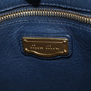 Miu Miu Turn Lock Shoulder Bag Leather 2way Navy Gold Auth am12764V-25