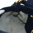 Miu Miu Turn Lock Shoulder Bag Leather 2way Navy Gold Auth am12764V-27
