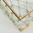 CHANEL Matelasse Turn Lock Hand Bag Metal Plastic Beads Gold CC Auth am12768SM-15
