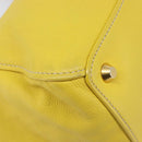 Miu Miu Hand Bag Leather Yellow Gold Auth am12779V-12