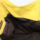 Miu Miu Hand Bag Leather Yellow Gold Auth am12779V-21