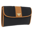 Saint Laurent Clutch Bag PVC Canvas Navy Gold Auth am12783A-1