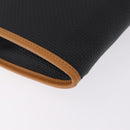 Saint Laurent Clutch Bag PVC Canvas Navy Gold Auth am12783A-11