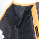 Saint Laurent Clutch Bag PVC Canvas Navy Gold Auth am12783A-20