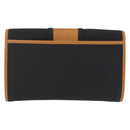 Saint Laurent Clutch Bag PVC Canvas Navy Gold Auth am12783A-4