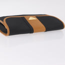 Saint Laurent Clutch Bag PVC Canvas Navy Gold Auth am12783A-7
