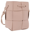 Bottega Veneta MAXI INTRECCIATO Shoulder Pouch Leather Pink Auth am12784V-1