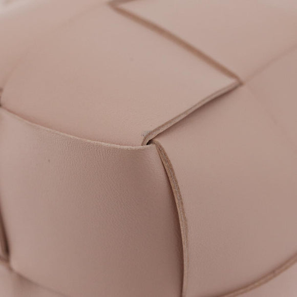 Bottega Veneta MAXI INTRECCIATO Shoulder Pouch Leather Pink Auth am12784V