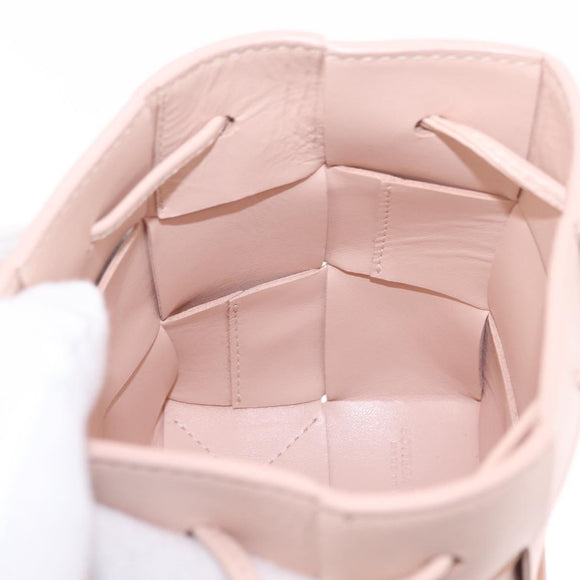 Bottega Veneta MAXI INTRECCIATO Shoulder Pouch Leather Pink Auth am12784V
