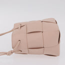 Bottega Veneta MAXI INTRECCIATO Shoulder Pouch Leather Pink Auth am12784V-4