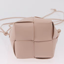 Bottega Veneta MAXI INTRECCIATO Shoulder Pouch Leather Pink Auth am12784V-5