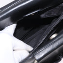 GUCCI Micro GG Clutch Bag Hand Bag Leather 3 Set Black Beige Auth am12787-10