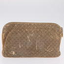 GUCCI Micro GG Clutch Bag Hand Bag Leather 3 Set Black Beige Auth am12787-19