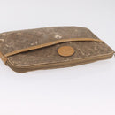 GUCCI Micro GG Clutch Bag Hand Bag Leather 3 Set Black Beige Auth am12787-21