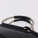 GUCCI Micro GG Clutch Bag Hand Bag Leather 3 Set Black Beige Auth am12787-6