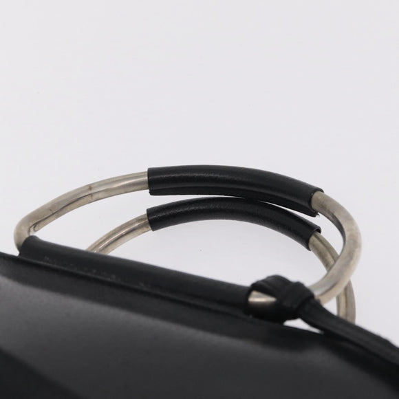GUCCI Micro GG Clutch Bag Hand Bag Leather 3 Set Black Beige Auth am12787