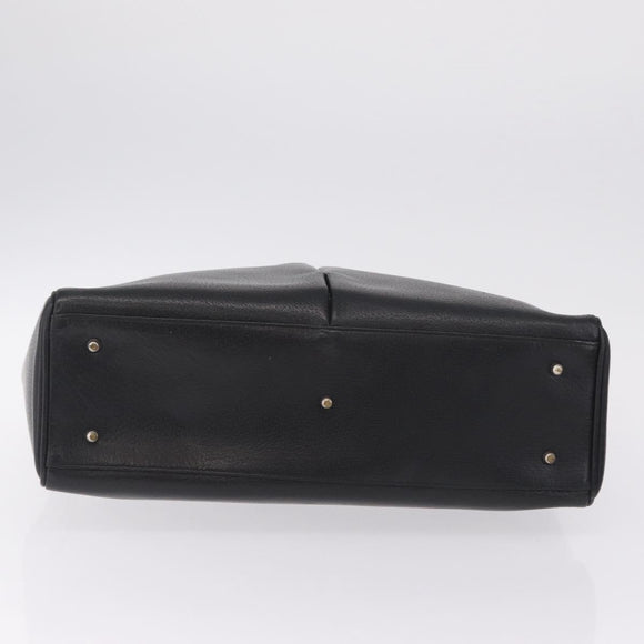 GUCCI Micro GG Clutch Bag Hand Bag Leather 3 Set Black Beige Auth am12787