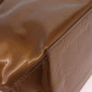 LOUIS VUITTON Monogram Vernis Reade PM Hand Bag Bronze M91146 LV Auth am12791A-10