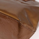 LOUIS VUITTON Monogram Vernis Reade PM Hand Bag Bronze M91146 LV Auth am12791A-11