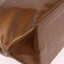 LOUIS VUITTON Monogram Vernis Reade PM Hand Bag Bronze M91146 LV Auth am12791A-12