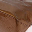 LOUIS VUITTON Monogram Vernis Reade PM Hand Bag Bronze M91146 LV Auth am12791A-13