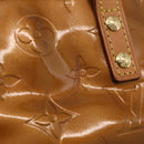 LOUIS VUITTON Monogram Vernis Reade PM Hand Bag Bronze M91146 LV Auth am12791A-15