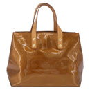 LOUIS VUITTON Monogram Vernis Reade PM Hand Bag Bronze M91146 LV Auth am12791A-3