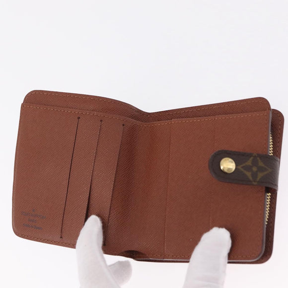 LOUIS VUITTON Monogram Compact Zip Wallet M61667 LV Auth am12792A