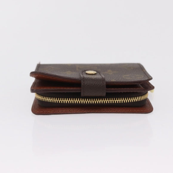 LOUIS VUITTON Monogram Compact Zip Wallet M61667 LV Auth am12792A
