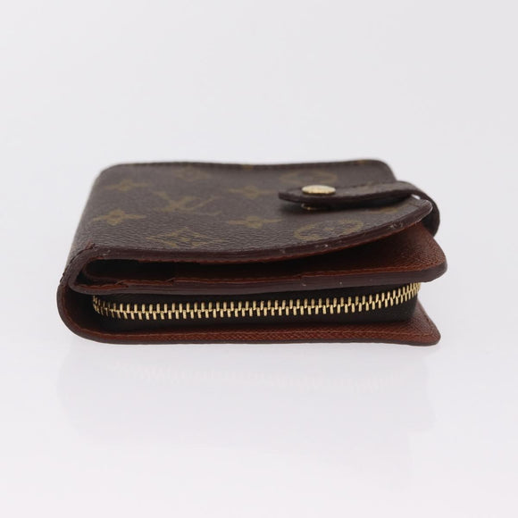 LOUIS VUITTON Monogram Compact Zip Wallet M61667 LV Auth am12792A