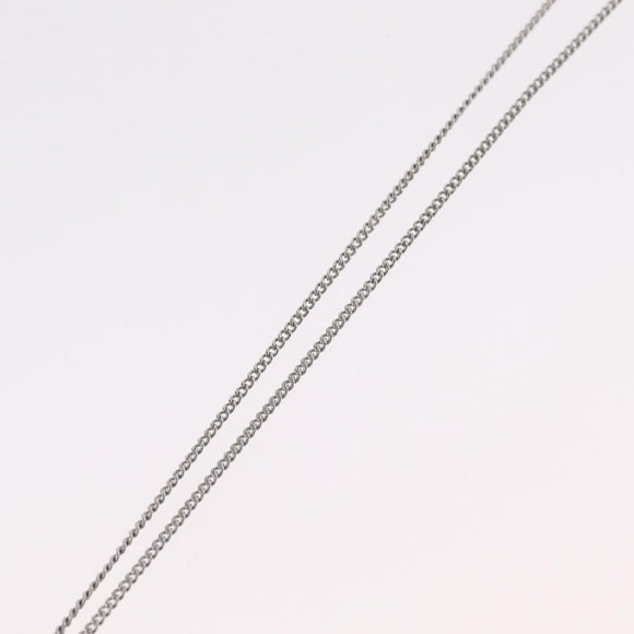 Christian Dior Necklace Metal Silver Auth am12793M