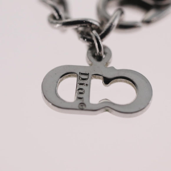 Christian Dior Necklace Metal Silver Auth am12793M