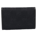 GUCCI GG Canvas Lovely Six Hooks Key Case Black Gold Tone 181599 Auth am12795V-2
