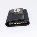 GUCCI GG Canvas Lovely Six Hooks Key Case Black Gold Tone 181599 Auth am12795V-3