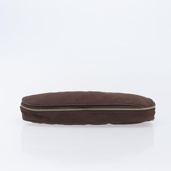 LOUIS VUITTON Monogram Pouch Canvas 2 Set Brown LV Auth am12797