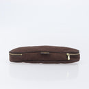 LOUIS VUITTON Monogram Pouch Canvas 2 Set Brown LV Auth am12797-11