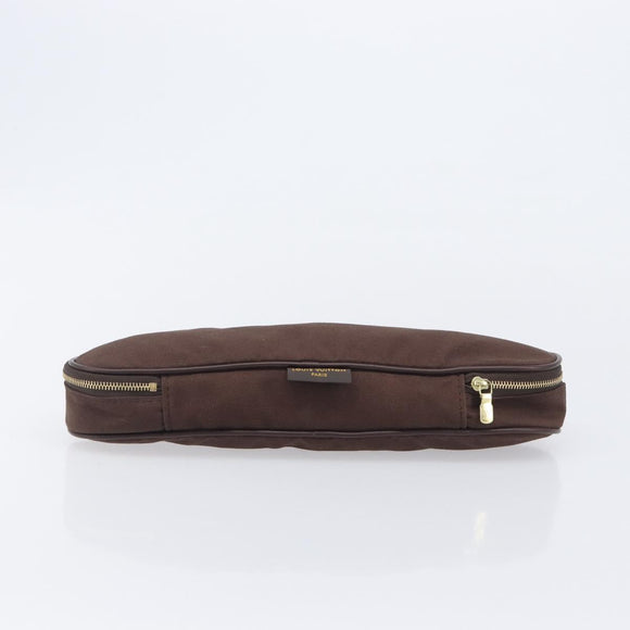 LOUIS VUITTON Monogram Pouch Canvas 2 Set Brown LV Auth am12797