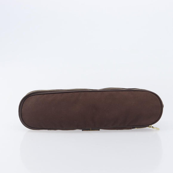 LOUIS VUITTON Monogram Pouch Canvas 2 Set Brown LV Auth am12797