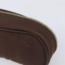 LOUIS VUITTON Monogram Pouch Canvas 2 Set Brown LV Auth am12797-15
