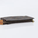 LOUIS VUITTON Monogram Pouch Canvas 2 Set Brown LV Auth am12797-5
