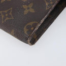 LOUIS VUITTON Monogram Pouch Canvas 2 Set Brown LV Auth am12797-7